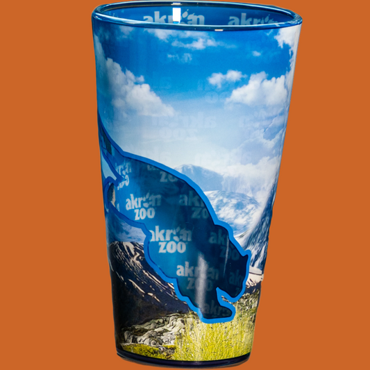 Snow Leopard Pint Glass 16oz.