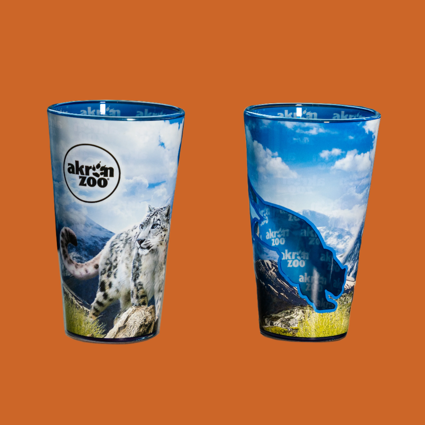 Snow Leopard Pint Glass 16oz.