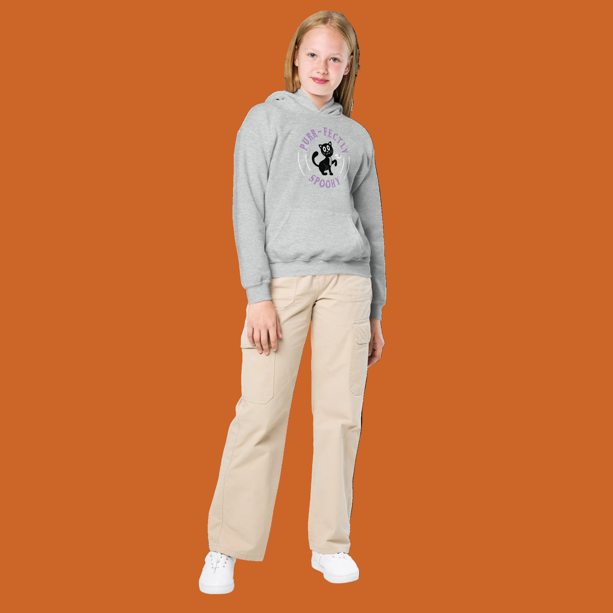 Retro Cat Youth Hoodie