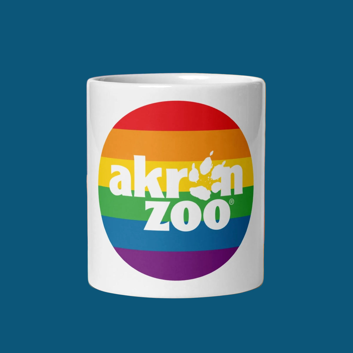 Zoo Logo - Pride - White mug