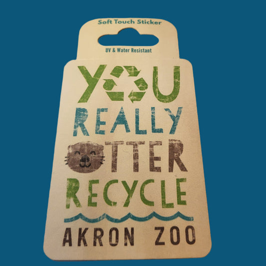 Otter Recycle Sticker