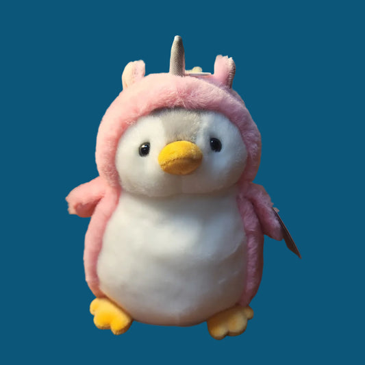 Pom Penguin Unicorn Plush