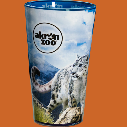 Snow Leopard Pint Glass 16oz.