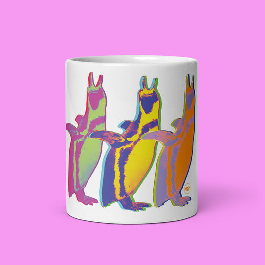City Pop - Funky Penguin - Glossy mug