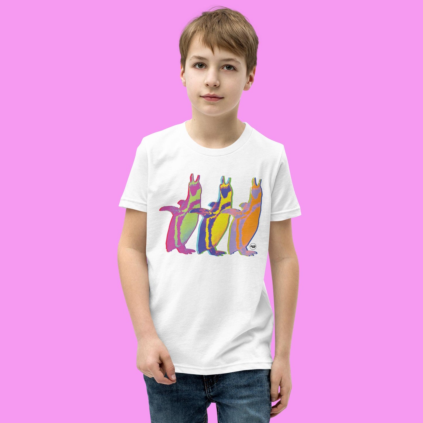 City Pop - Funky Penguin - Youth Short Sleeve T-Shirt
