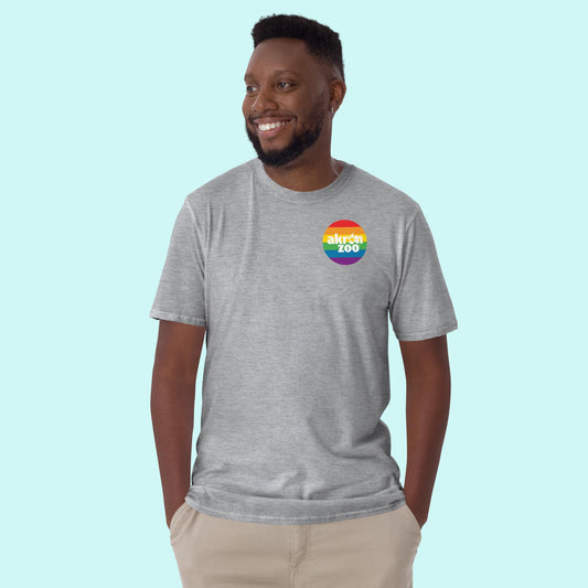 Zoo Logo - Pride - Double Sided - Short-Sleeve Unisex Tee