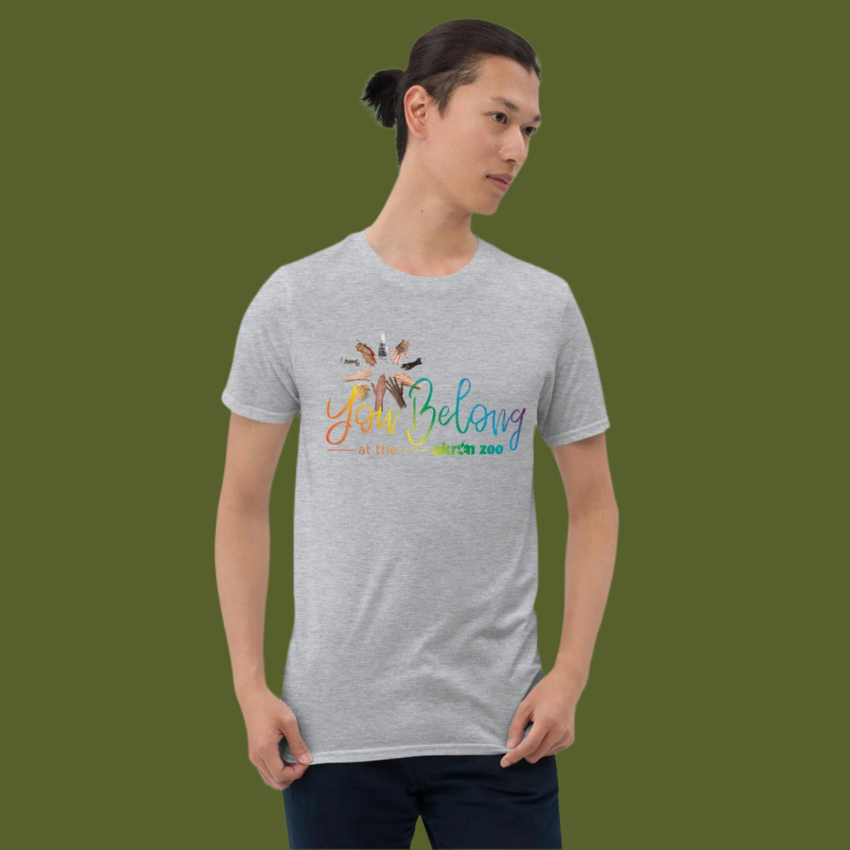 You Belong Rainbow - Short-Sleeve Unisex T-Shirt