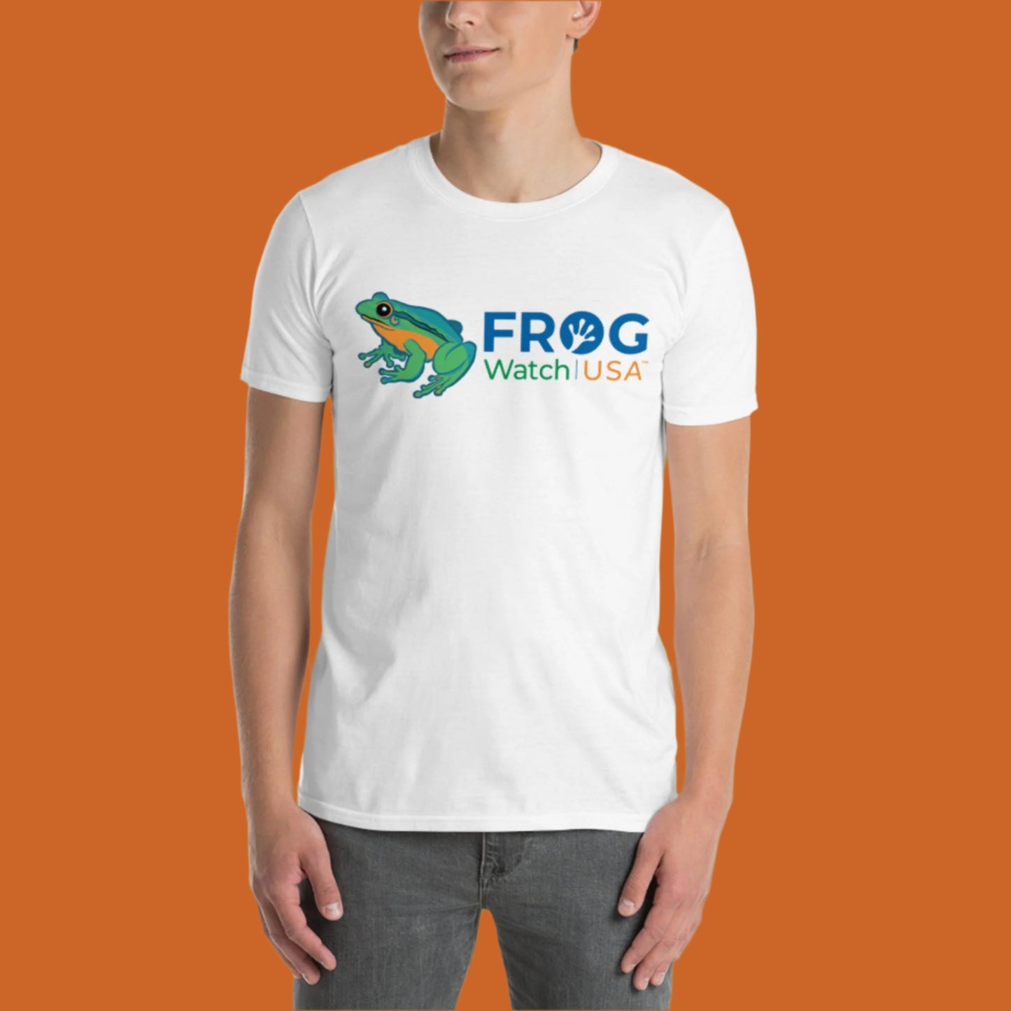 FrogWatch USA - Logo Themed Frog - Short-Sleeve Unisex T-Shirt