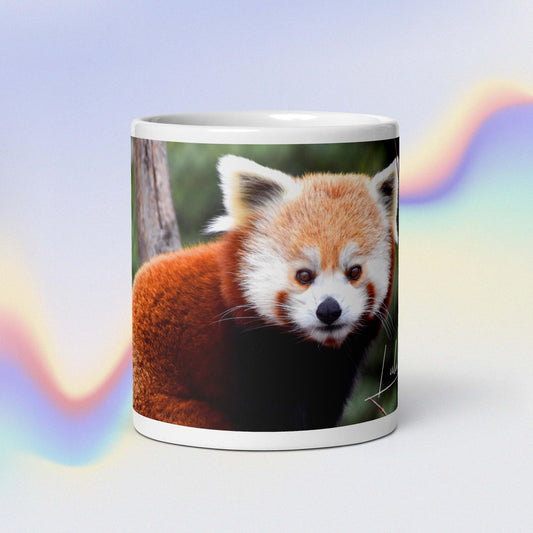 Red Panda - Lulu - White glossy mug